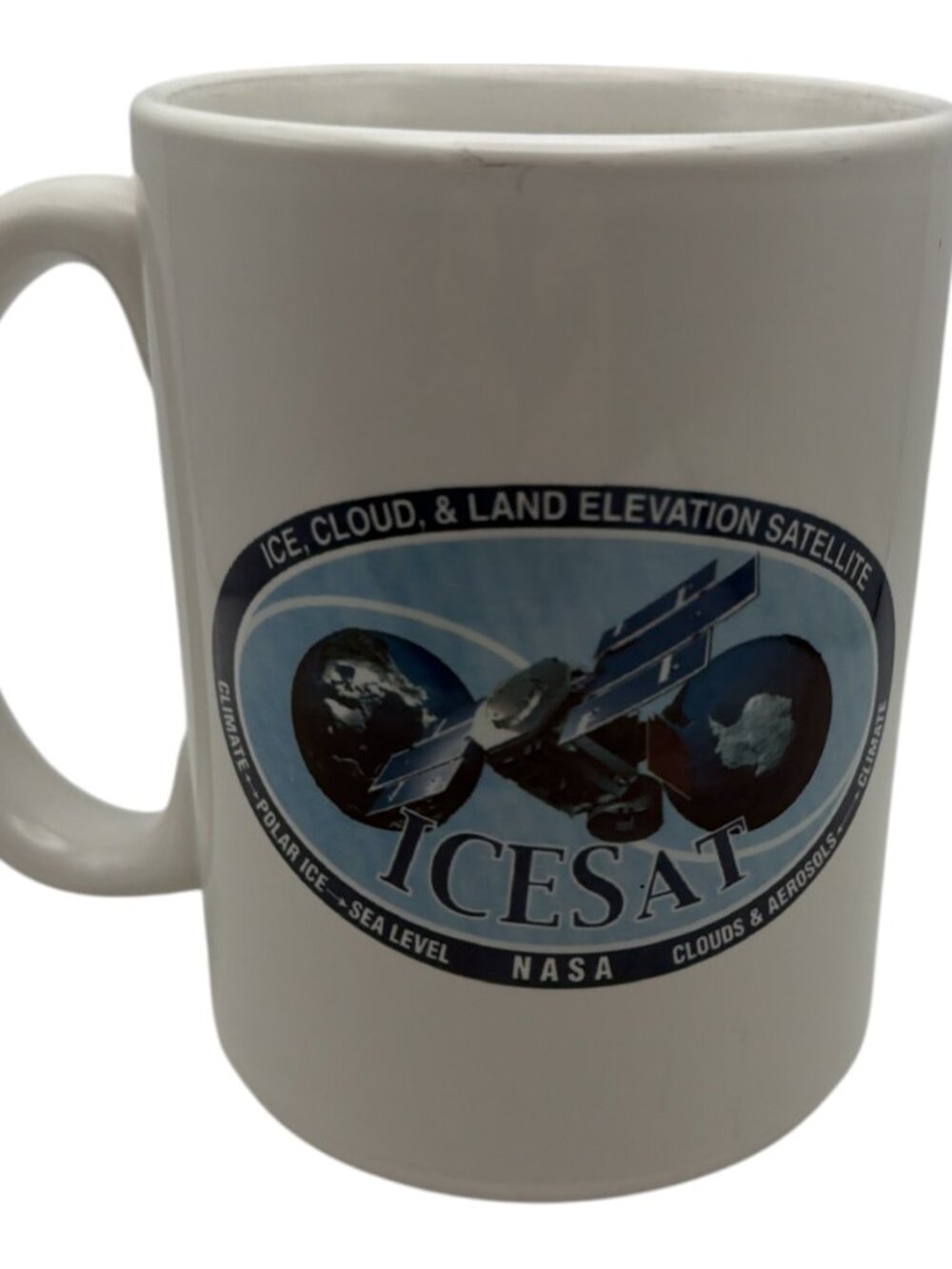 NASA ICESat Ball Aerospace & Technologies Corp. Collectible Coffee Cup Mug EUC
